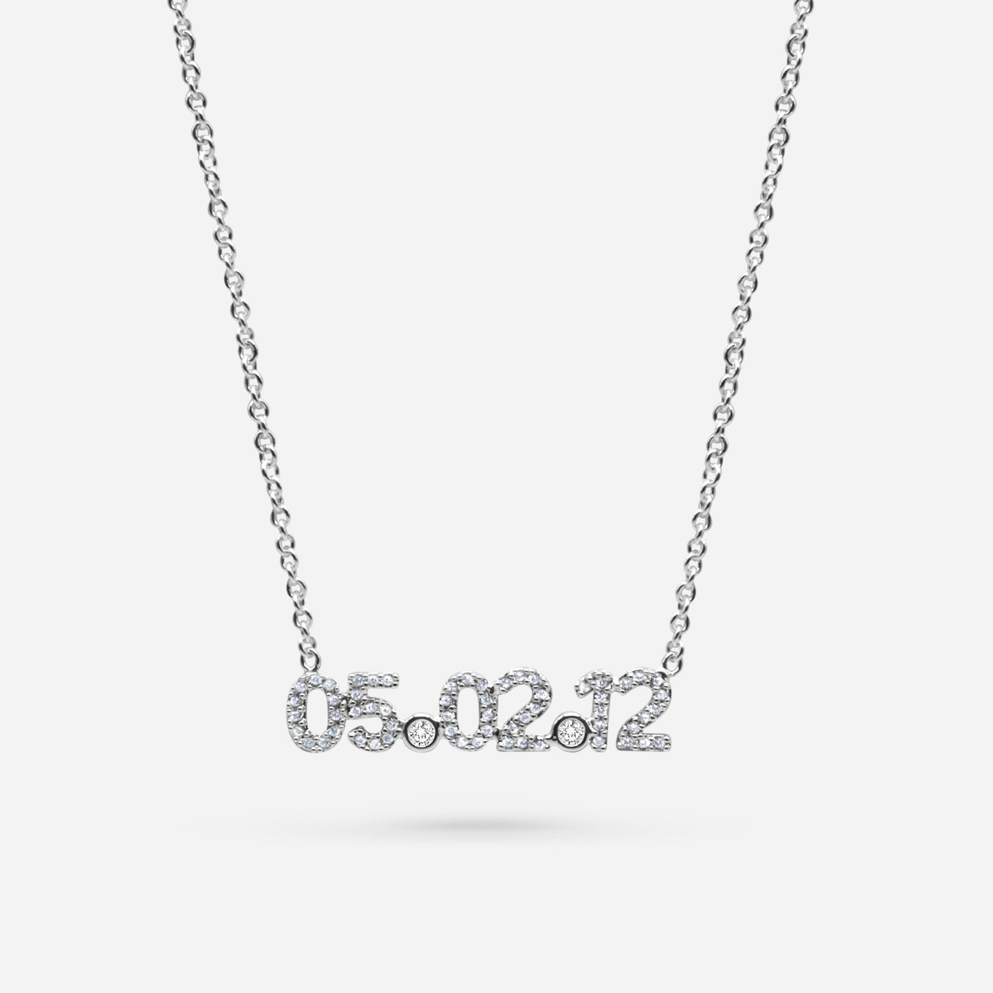 DATE NECKLACE (silver)
