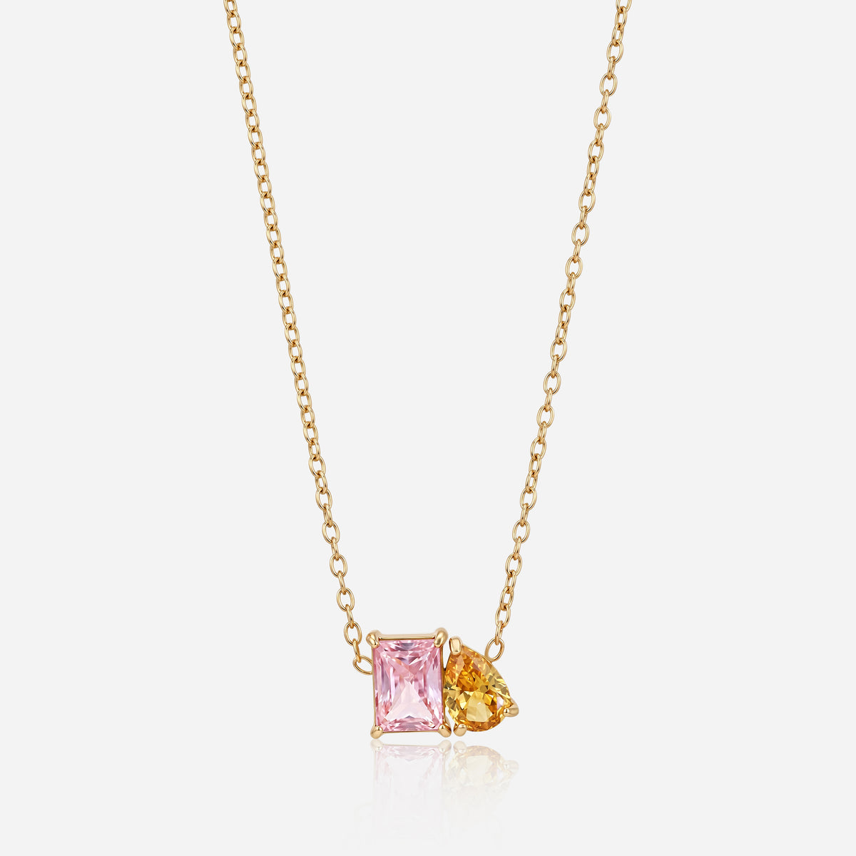 Birthstone Pair Necklace - Cloudbox Gifting