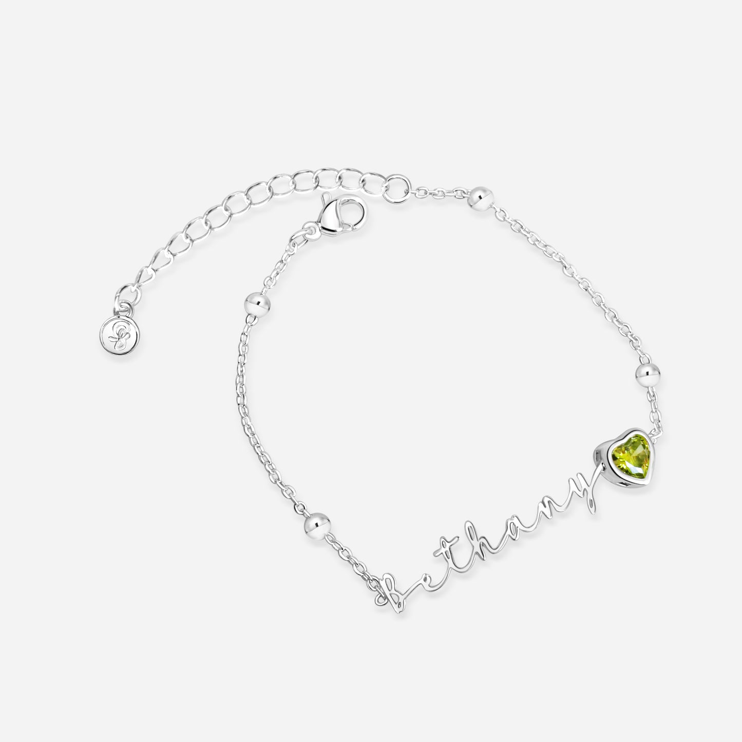 AUTOGRAPH BIRTHSTONE BRACELET (silver)