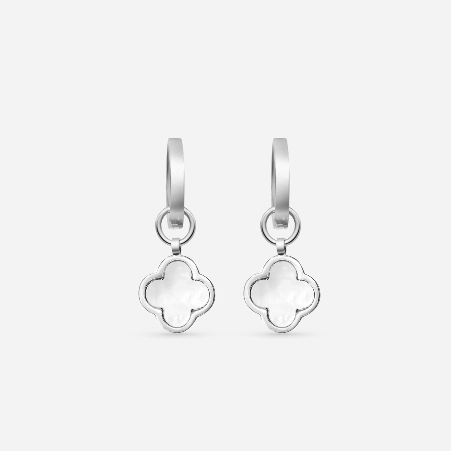 CLOVER PEARL HUGGIES (silver)