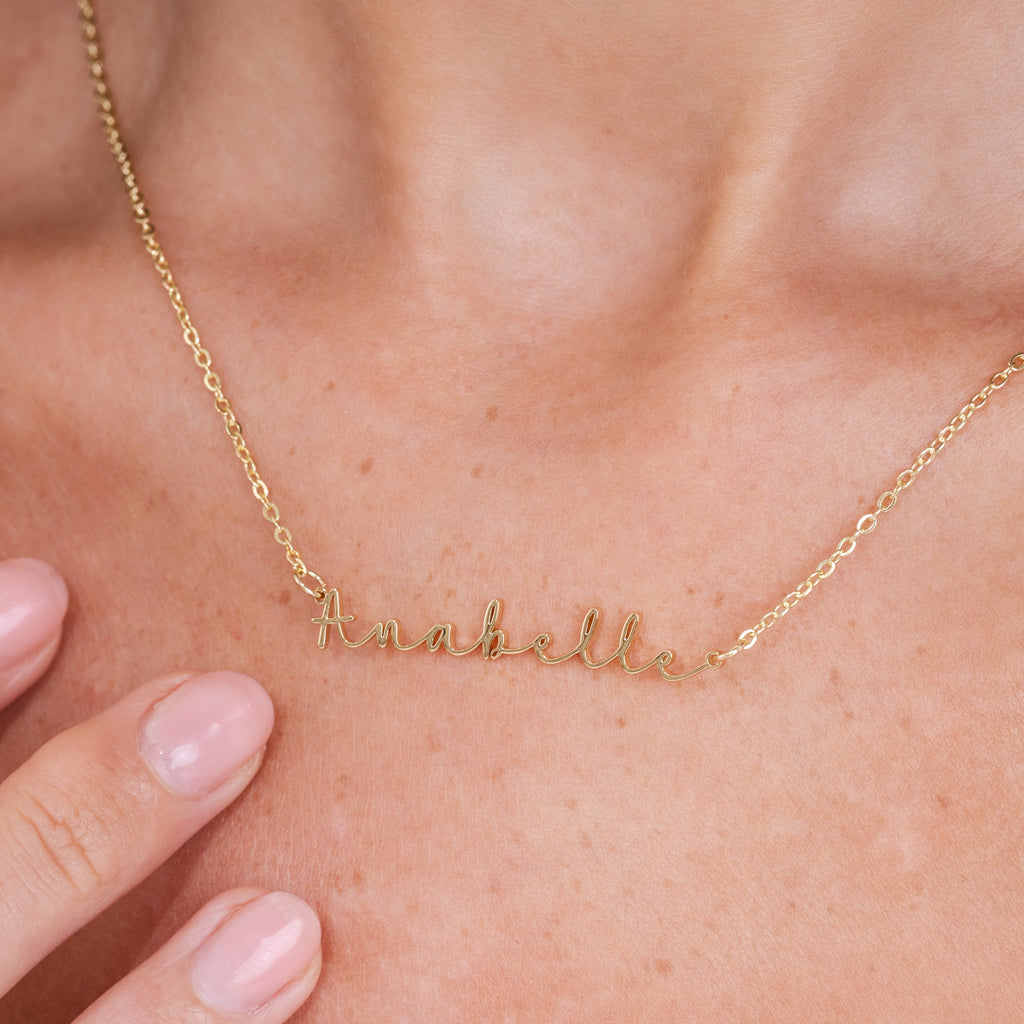 AUTOGRAPH NECKLACE (ROSE GOLD)