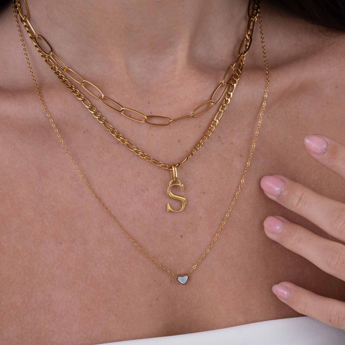 Multi Layer Necklace (rose)