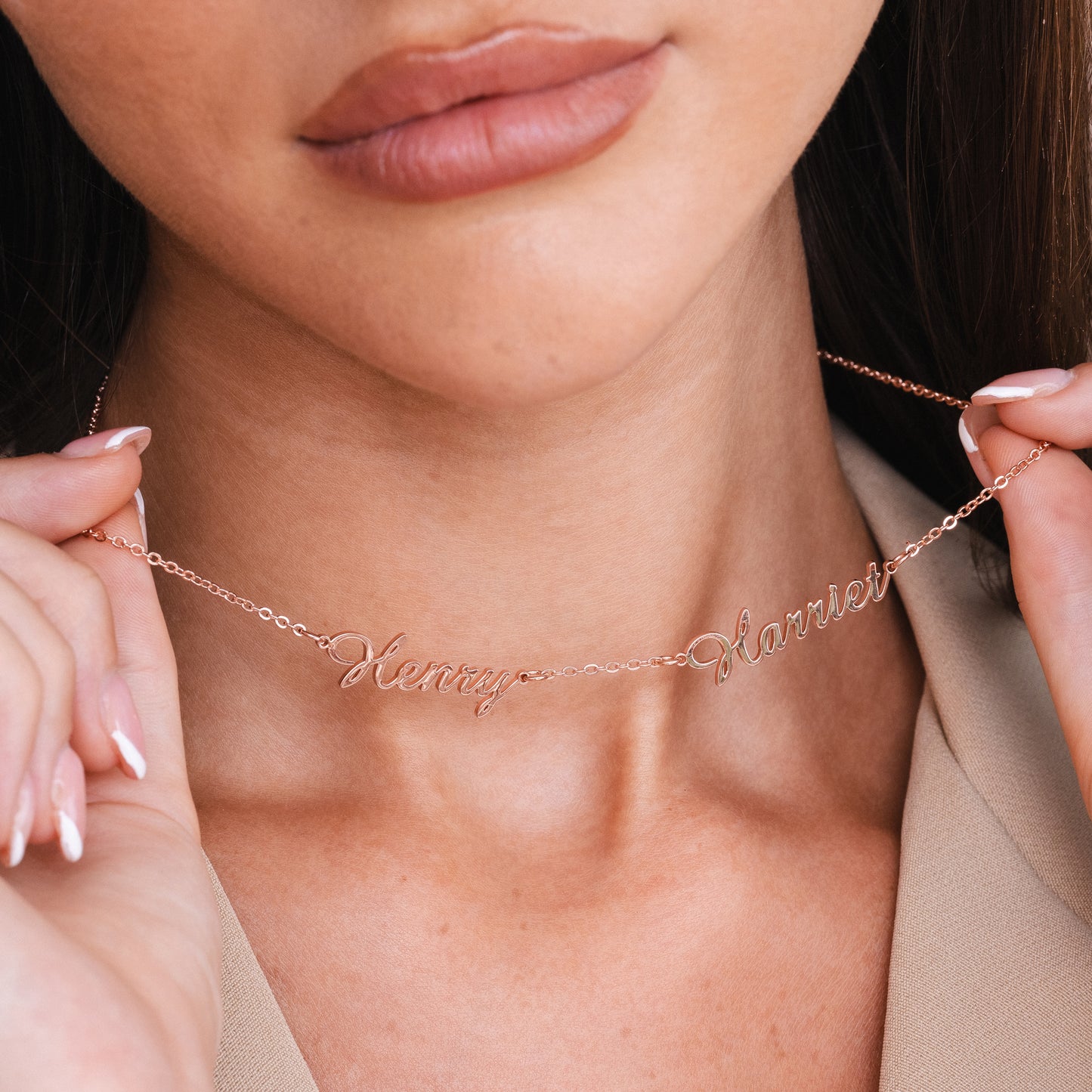 MULTIPLE NAME NECKLACE (rose)