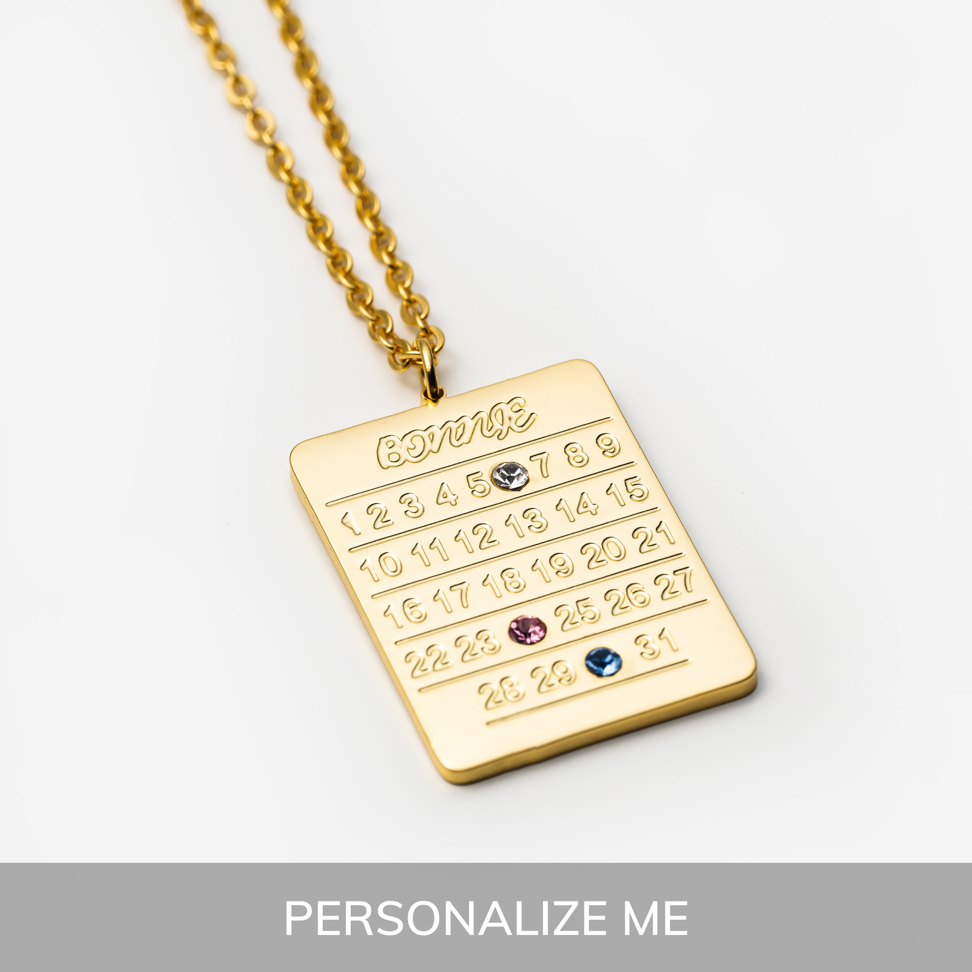 CALENDAR NECKLACE - Cloudbox Gifting