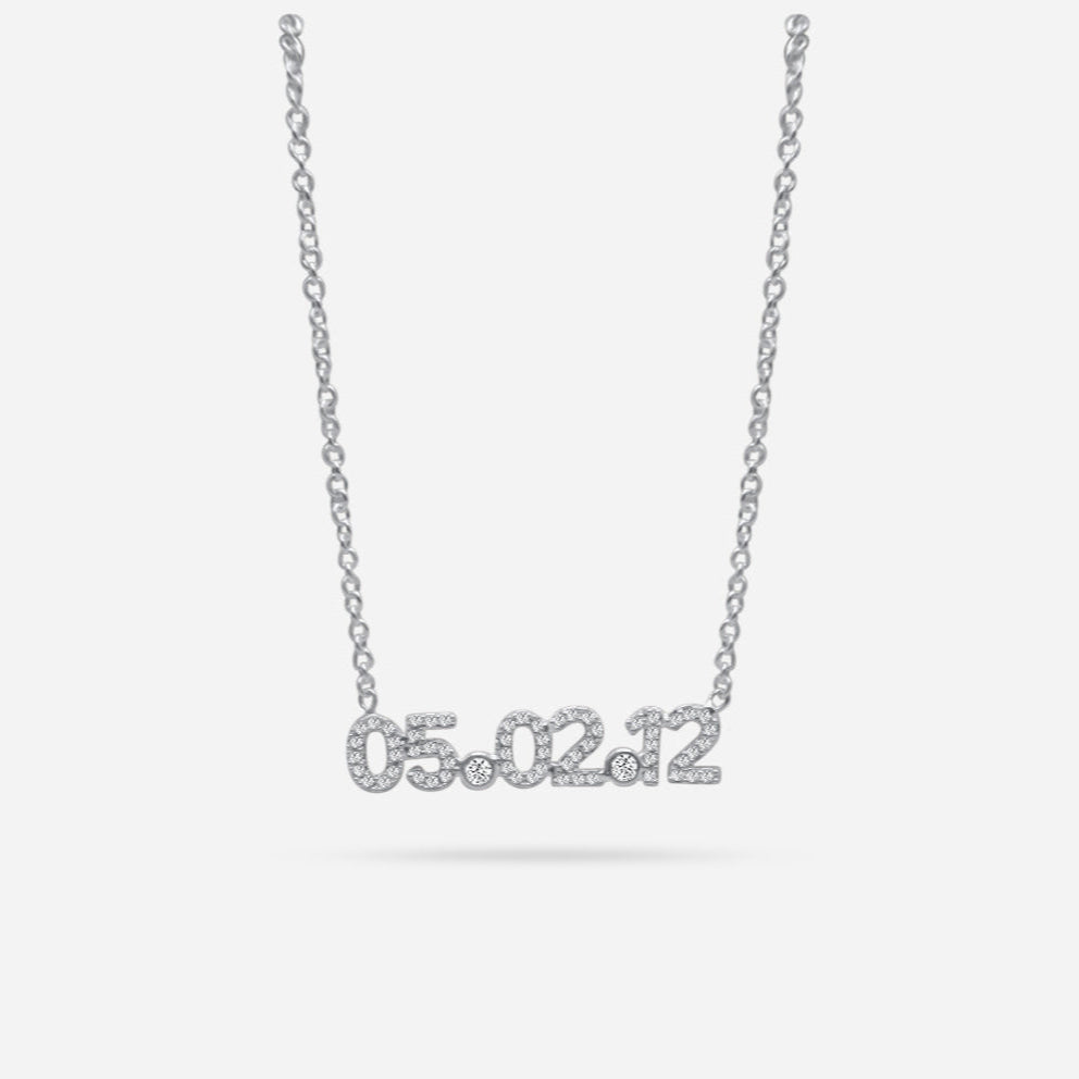 DATE NECKLACE (silver)