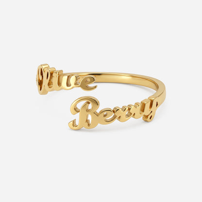 Olive multi-name ring - Cloudbox Gifting