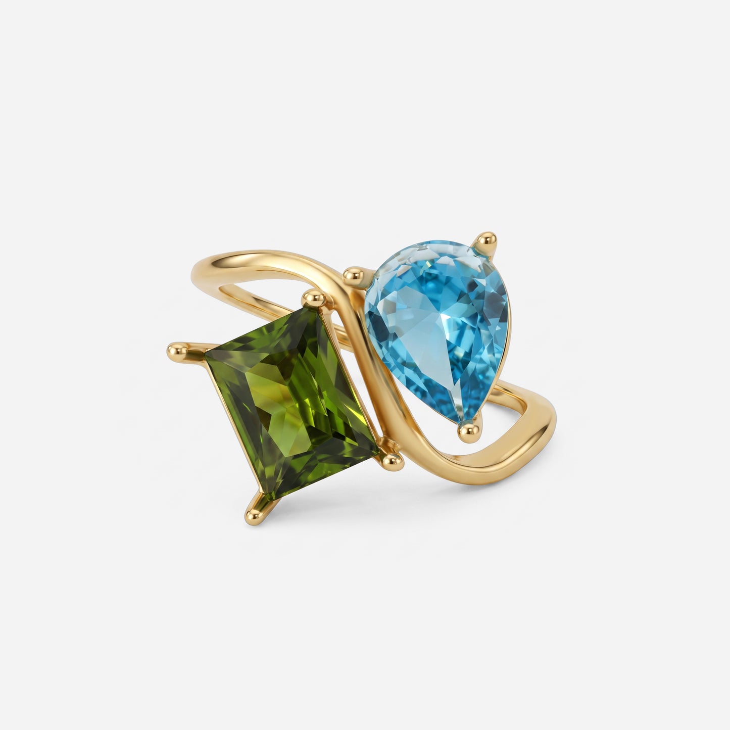 Birthstone Duo ring - Cloudbox Gifting