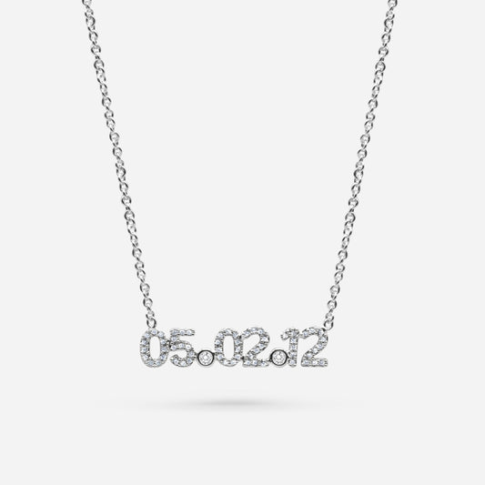 DATE NECKLACE (silver)
