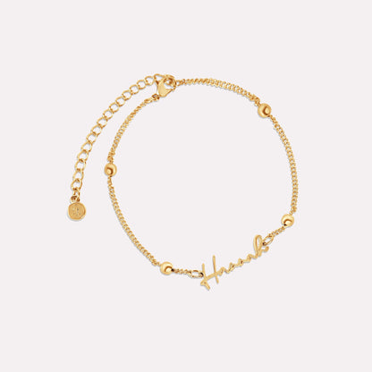 AUTOGRAPH BRACELET (GOLD) - Cloudbox Gifting