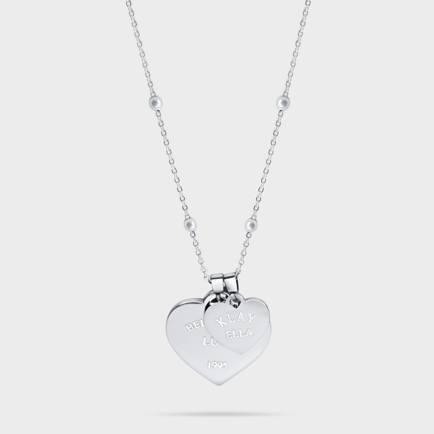 HEART DOUBLE NECKLACE (GOLD)