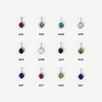 INITIAL BIRTHSTONE NECKLACE (GOLD)