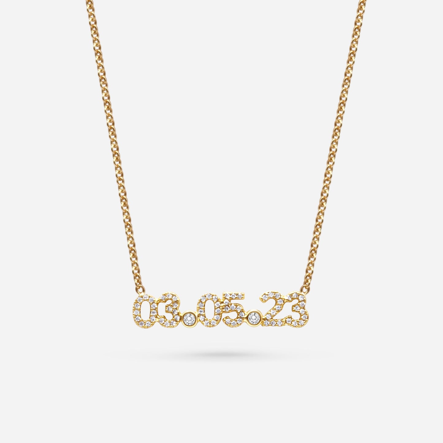 DATE NECKLACE (gold)