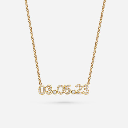 DATE NECKLACE (gold)