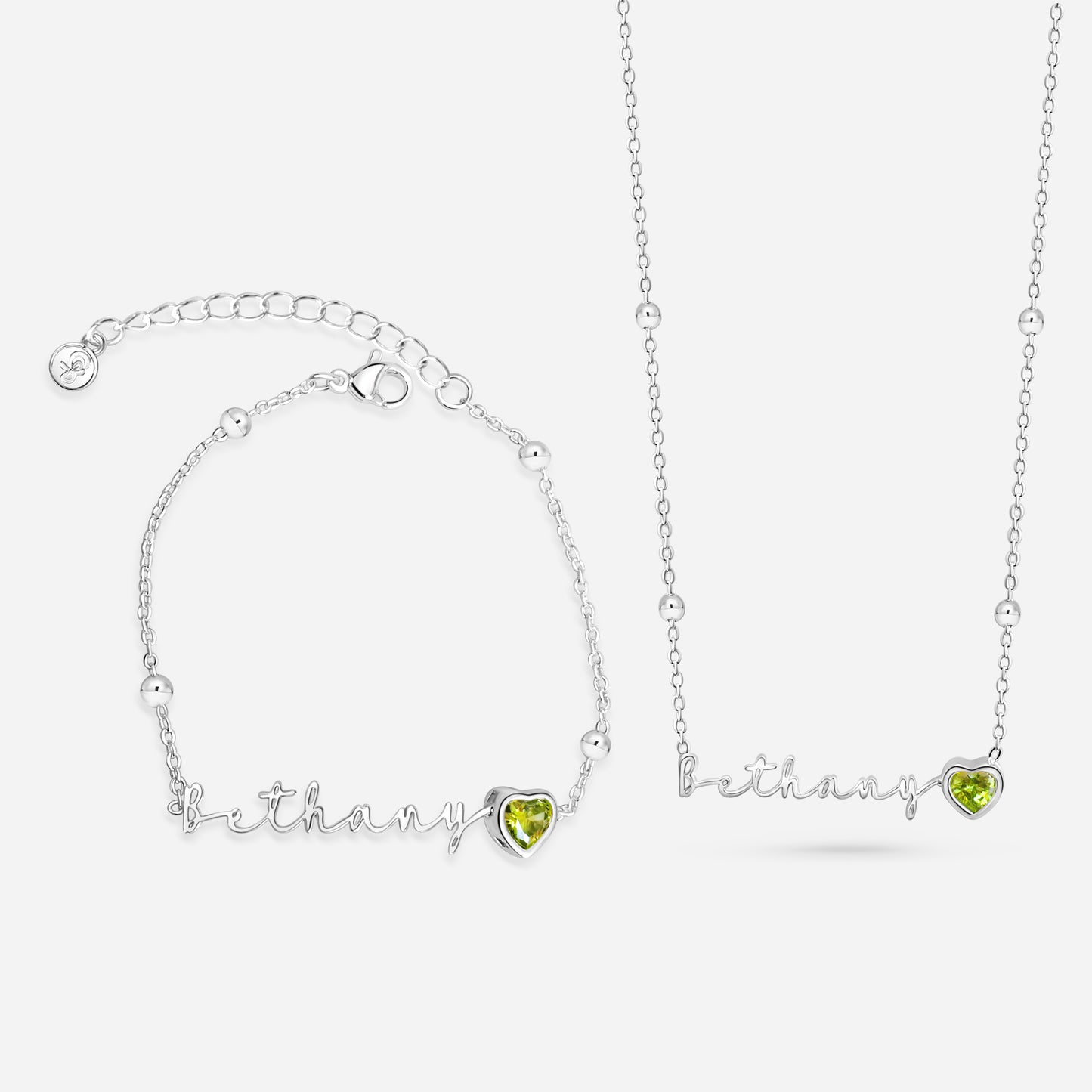 AUTOGRAPH BIRTHSTONE SET (silver)