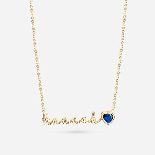 AUTOGRAPH BIRTHSTONE NECKLACE (GOLD)