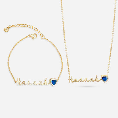 AUTOGRAPH BIRTHSTONE SET (GOLD)