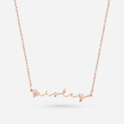 AUTOGRAPH NECKLACE (ROSE GOLD)