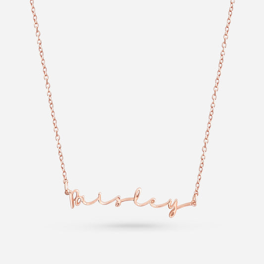 AUTOGRAPH NECKLACE (ROSE GOLD)