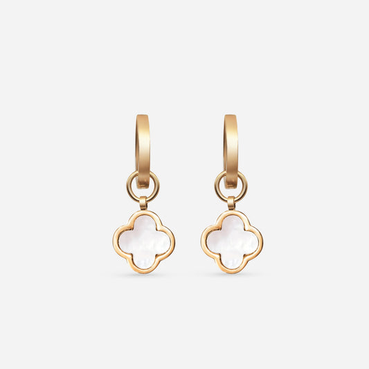 CLOVER PEARL HUGGIES (gold)