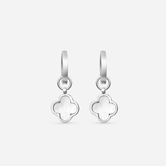 CLOVER PEARL HUGGIES (silver)