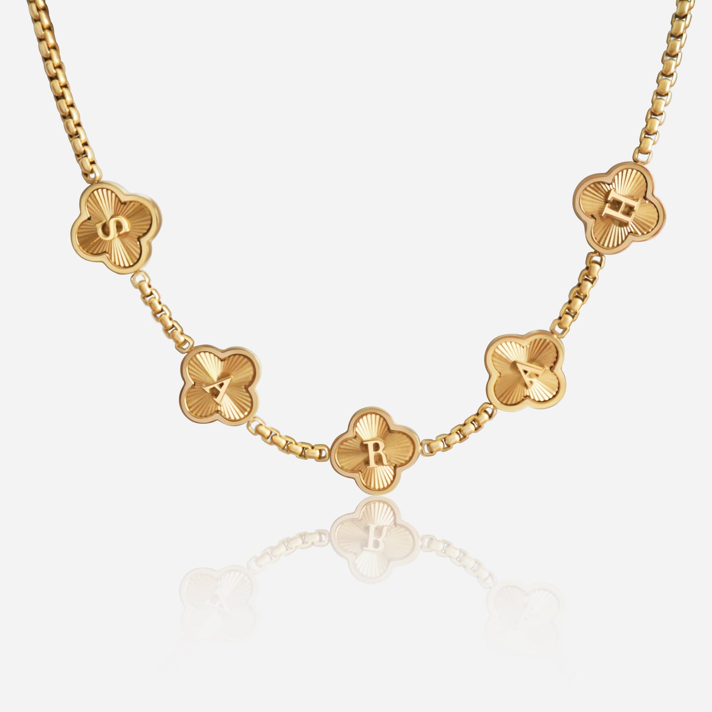 CLOVER FLUTED NECKLACE (gold)