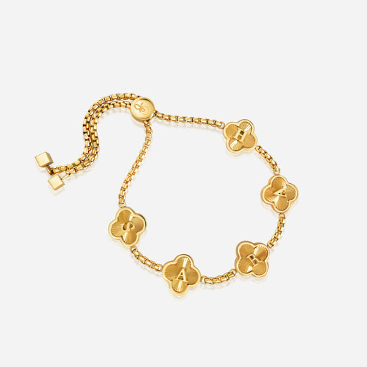 CLOVER FLUTED BRACELET (gold)