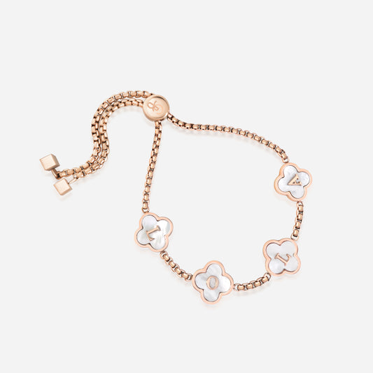 CLOVER PEARL BRACELET (rose)
