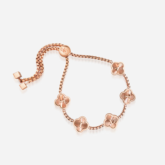 CLOVER FLUTED BRACELET (rose)