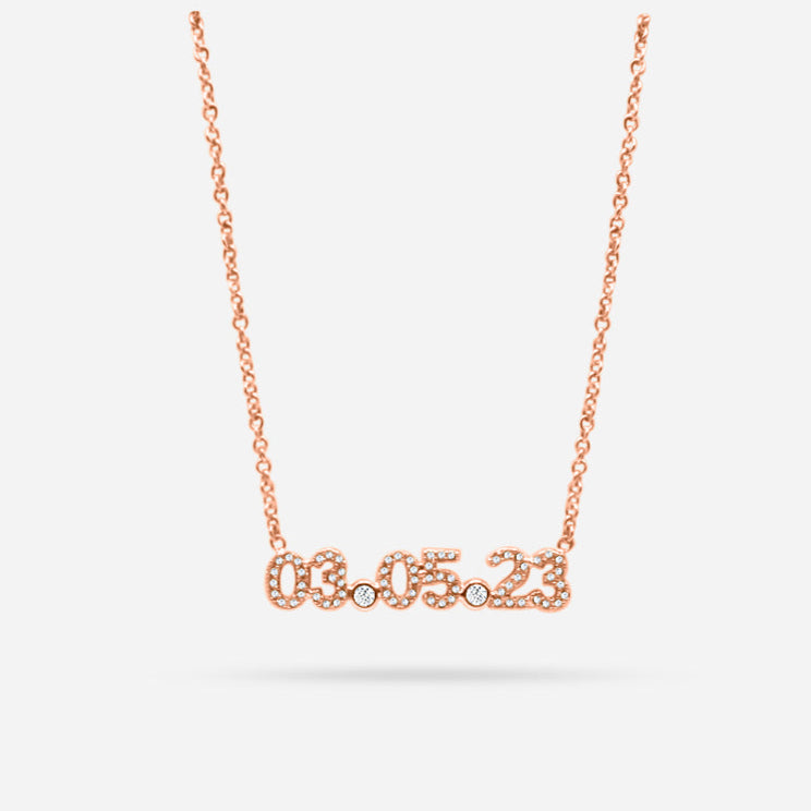 DATE NECKLACE (rose)