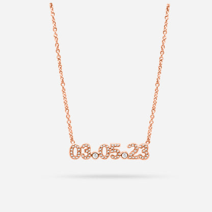 DATE NECKLACE (rose)
