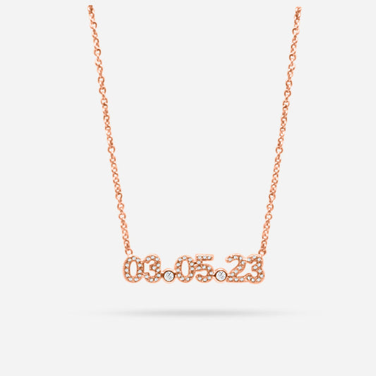 DATE NECKLACE (rose)