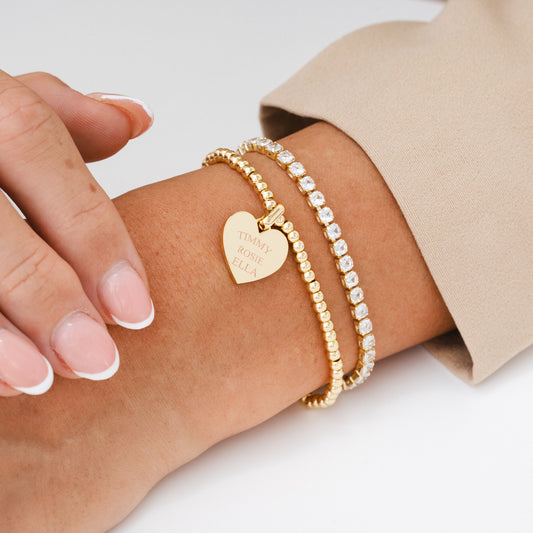 HEART TOKEN BRACELET (gold)