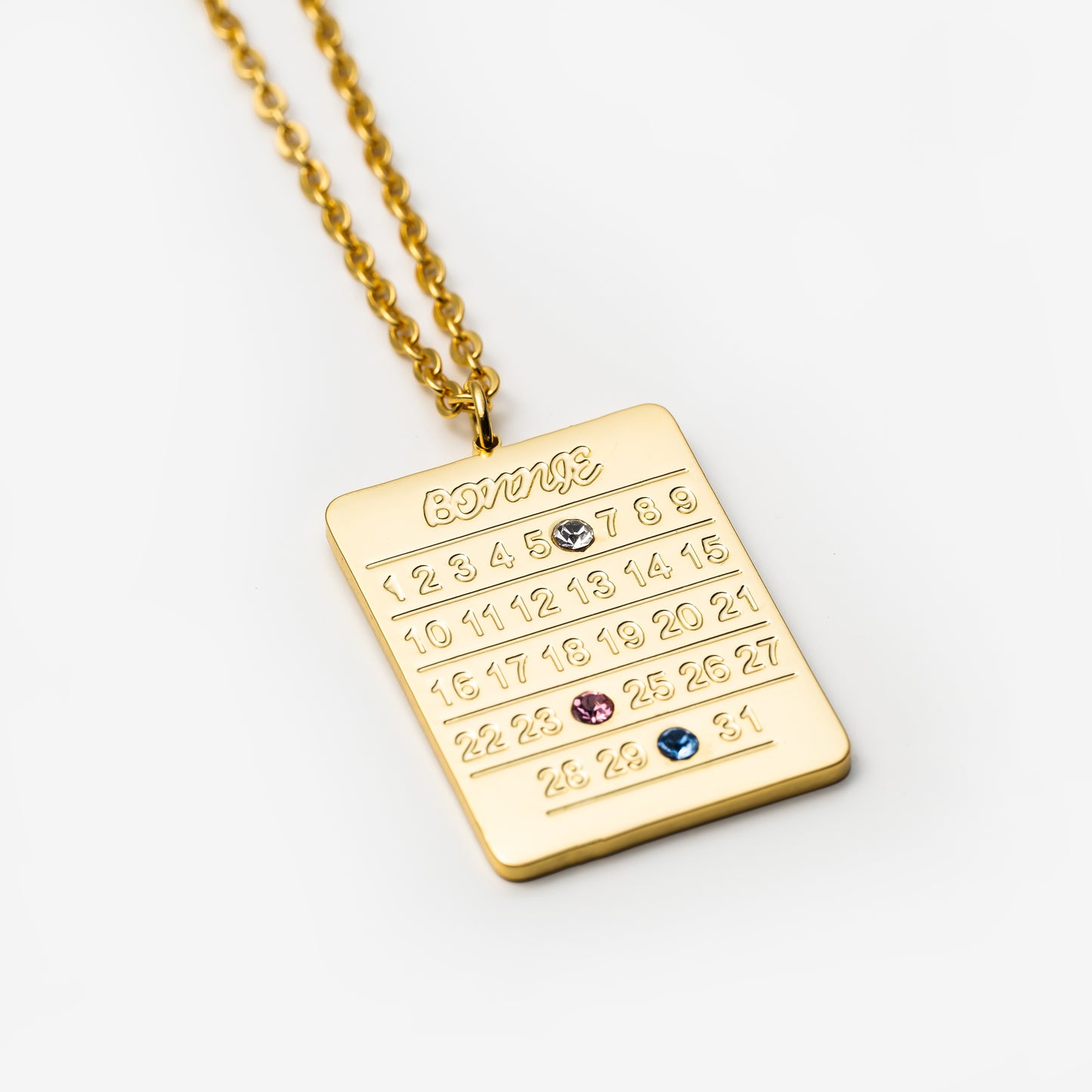 CALENDAR NECKLACE