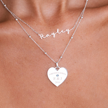AUTOGRAPH NECKLACE (SILVER)