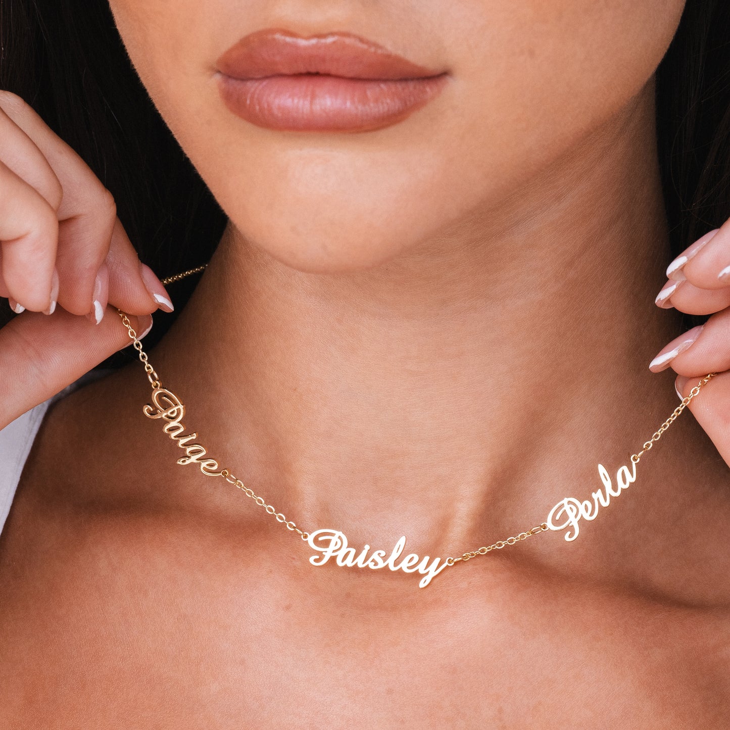 MULTIPLE NAME NECKLACE (rose)