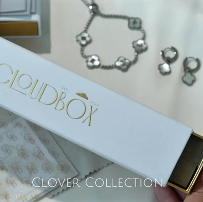 CLOVER PEARL BRACELET (silver)