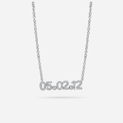 DATE NECKLACE (silver)